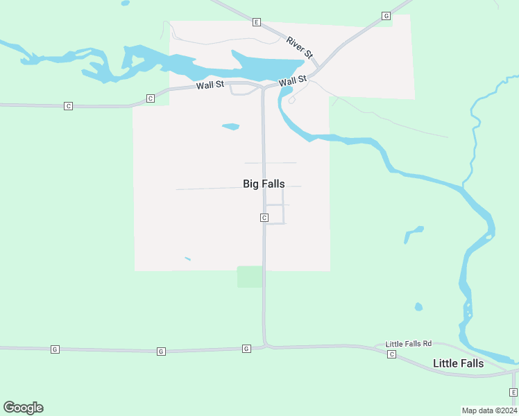 map of restaurants, bars, coffee shops, grocery stores, and more near 305 South Main Street in Big Falls