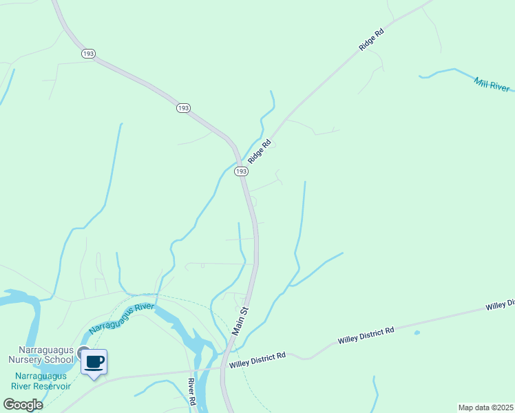 map of restaurants, bars, coffee shops, grocery stores, and more near 243 Main Street in Cherryfield