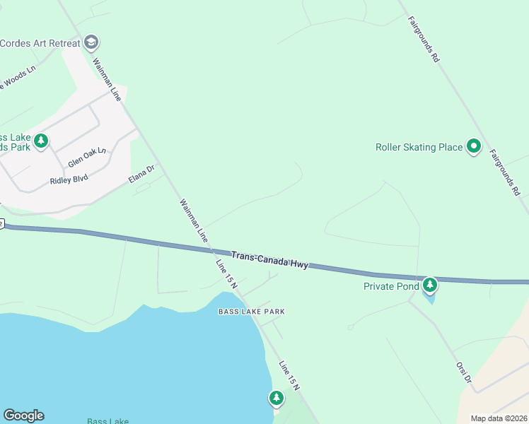 map of restaurants, bars, coffee shops, grocery stores, and more near 1728 Loretta Avenue in Orillia