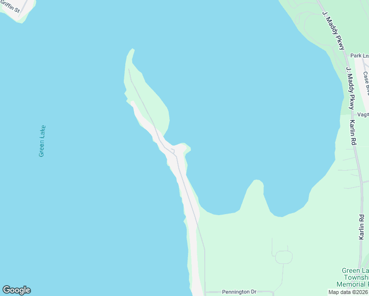 map of restaurants, bars, coffee shops, grocery stores, and more near 4646-5772 Lakeview Drive in Interlochen