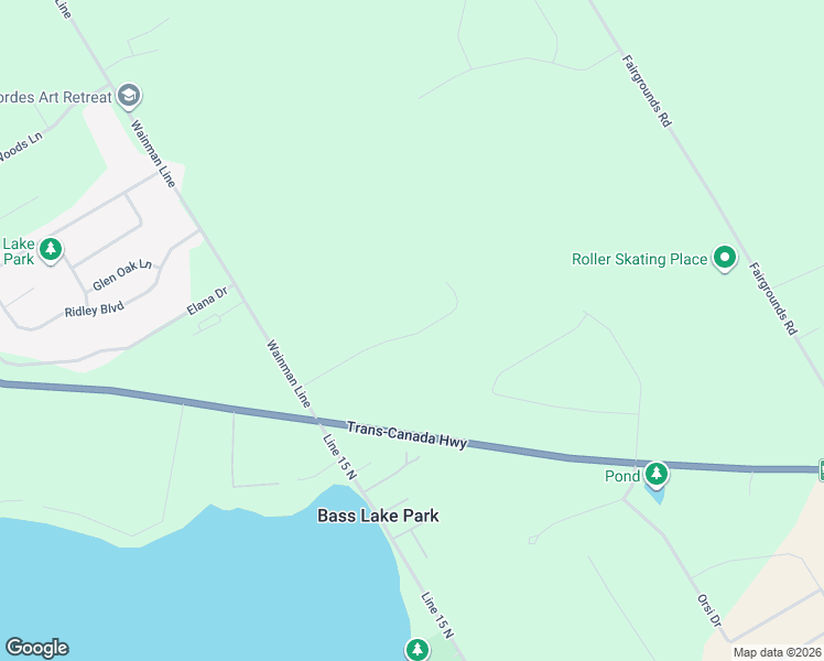 map of restaurants, bars, coffee shops, grocery stores, and more near 1728 Loretta Avenue in Orillia