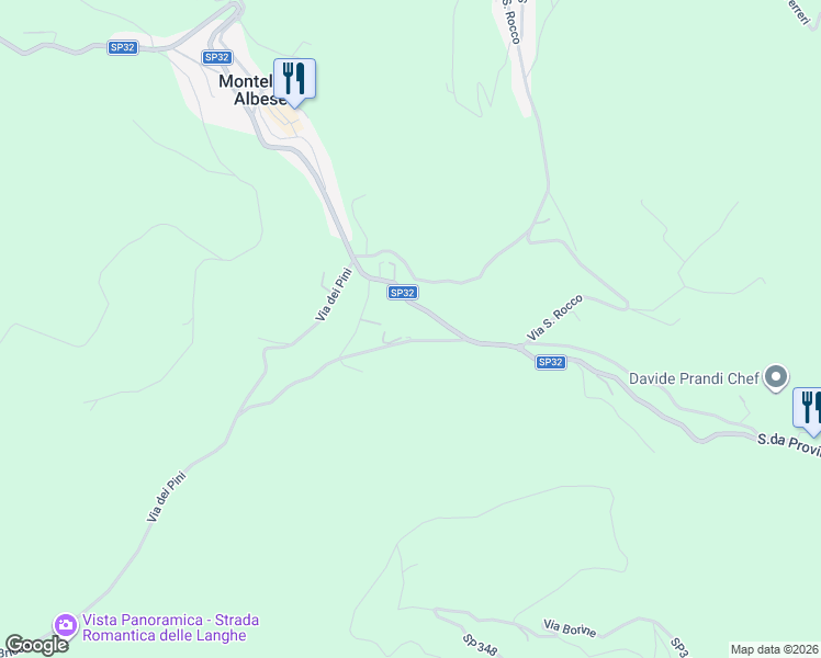 map of restaurants, bars, coffee shops, grocery stores, and more near 14Bis Via Ballerina in Provincia di Cuneo