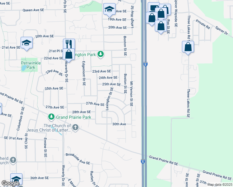 map of restaurants, bars, coffee shops, grocery stores, and more near 3127 26th Avenue Southeast in Albany