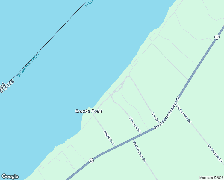 map of restaurants, bars, coffee shops, grocery stores, and more near 1 Butterfield Lane in Ogdensburg