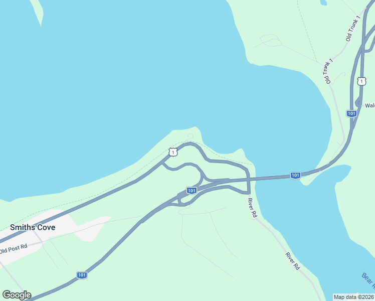map of restaurants, bars, coffee shops, grocery stores, and more near 894 Highway 1 in Bear River Station