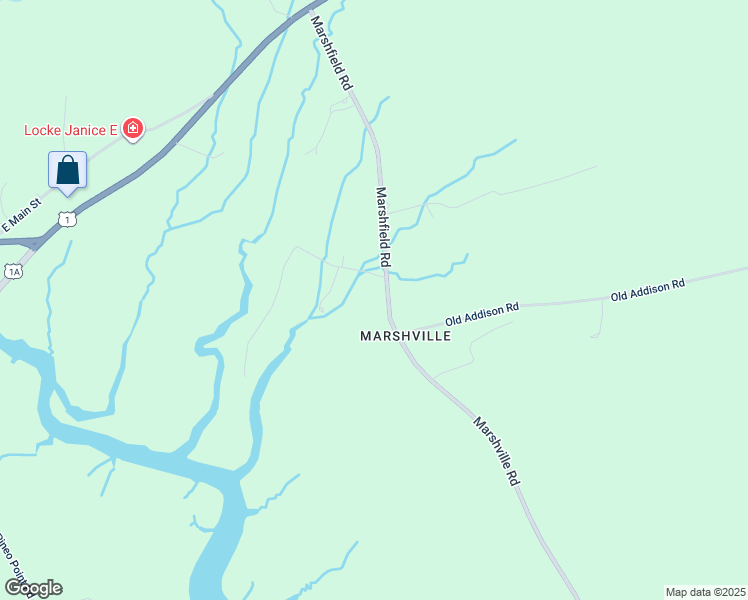 map of restaurants, bars, coffee shops, grocery stores, and more near 92 Cates Road in Harrington