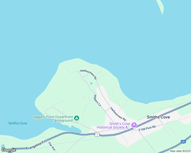 map of restaurants, bars, coffee shops, grocery stores, and more near 30 Cottage Lane in Smiths Cove