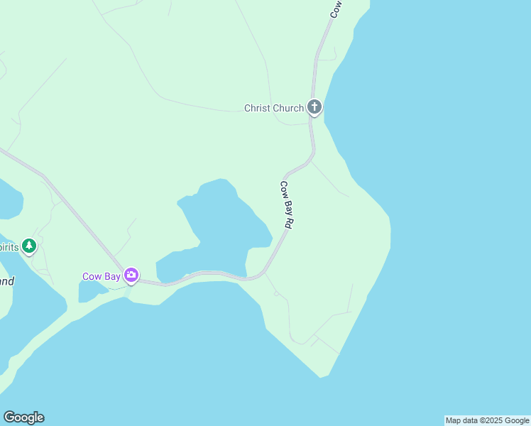 map of restaurants, bars, coffee shops, grocery stores, and more near 1480 Cow Bay Road in Cow Bay