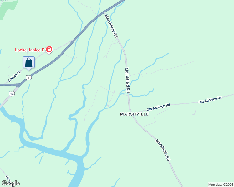 map of restaurants, bars, coffee shops, grocery stores, and more near 92 Cates Road in Harrington