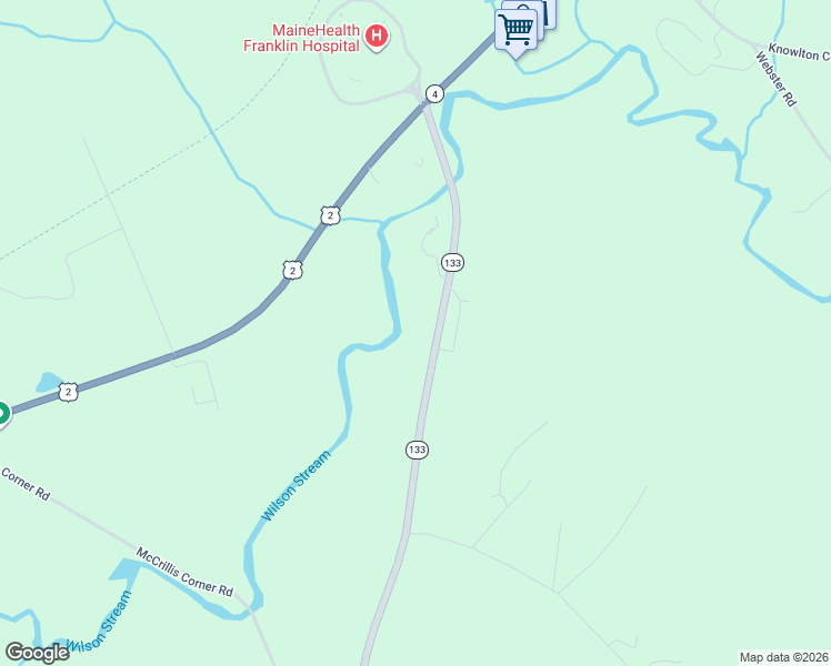 map of restaurants, bars, coffee shops, grocery stores, and more near 200 Livermore Falls Road in Farmington