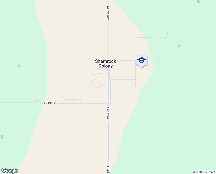 map of restaurants, bars, coffee shops, grocery stores, and more near 19087 413th Avenue in Carpenter