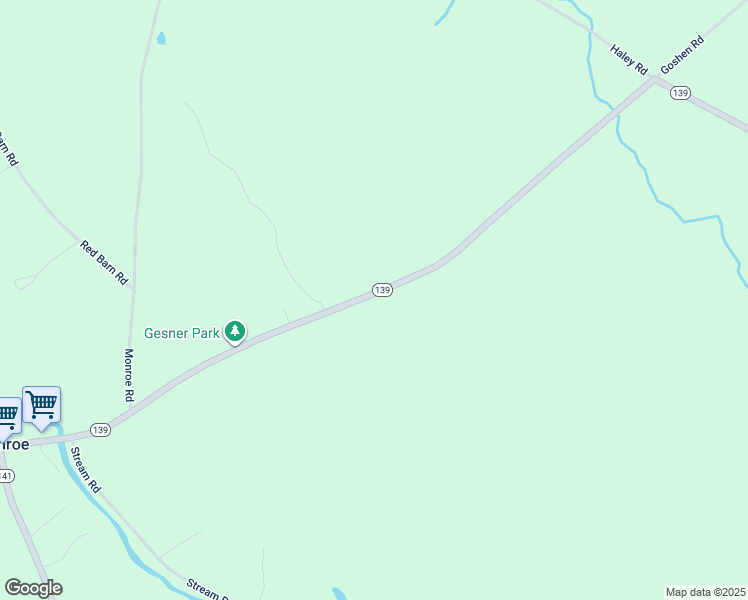 map of restaurants, bars, coffee shops, grocery stores, and more near 183 Steam Road in Monroe