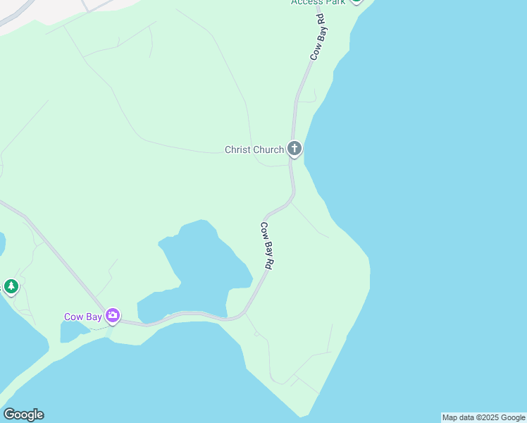 map of restaurants, bars, coffee shops, grocery stores, and more near 1534 Cow Bay Road in Cow Bay