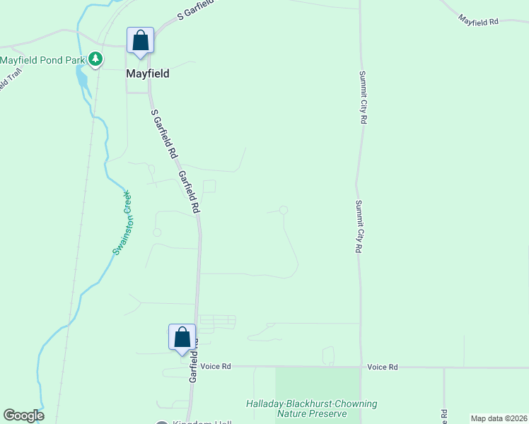map of restaurants, bars, coffee shops, grocery stores, and more near 2500-2698 Danbury Road in Kingsley
