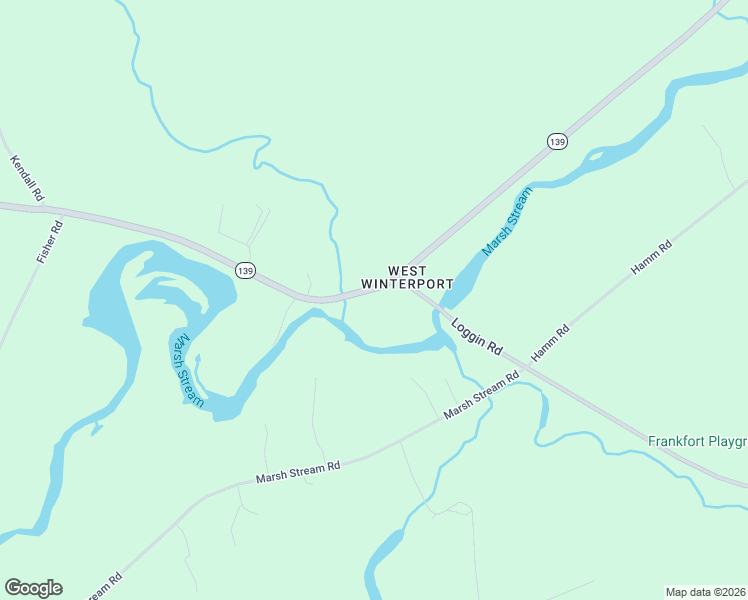 map of restaurants, bars, coffee shops, grocery stores, and more near 567 Stream Road in Winterport