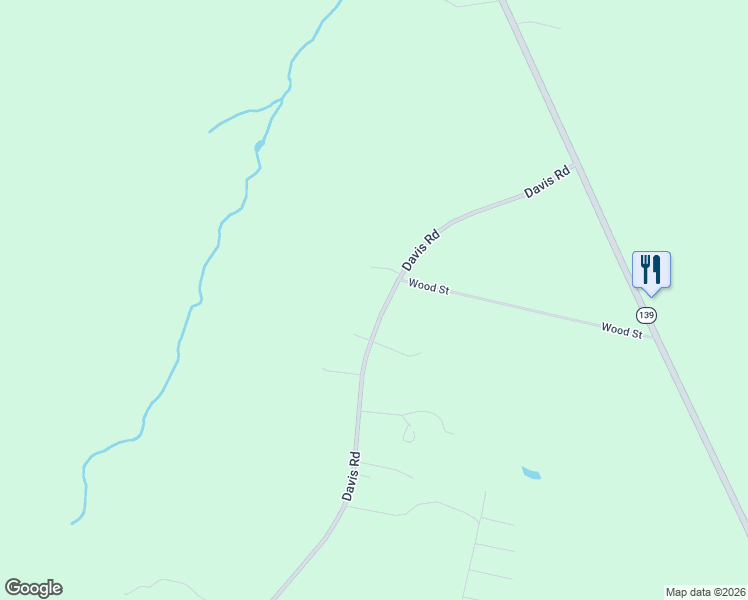 map of restaurants, bars, coffee shops, grocery stores, and more near 133 Davis Road in Norridgewock