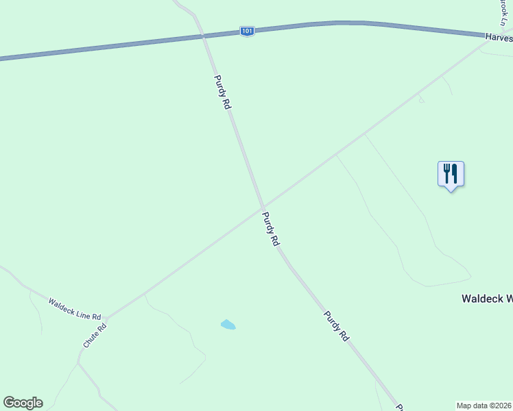 map of restaurants, bars, coffee shops, grocery stores, and more near 501 Waldeck Line Road in Clementsport