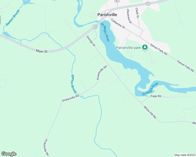 map of restaurants, bars, coffee shops, grocery stores, and more near 22 Picketville Rd in Parishville
