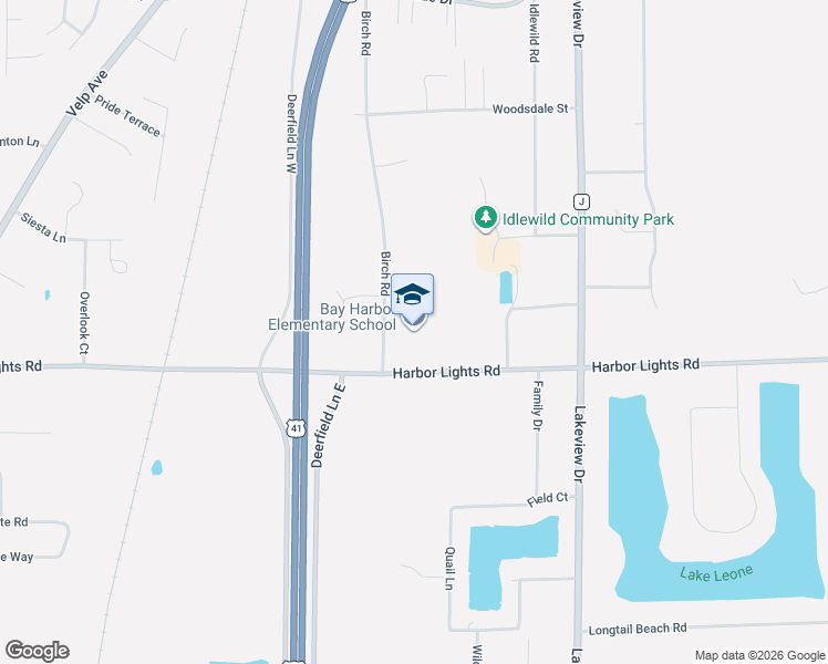 map of restaurants, bars, coffee shops, grocery stores, and more near 1590 Harbor Lights Road in Suamico