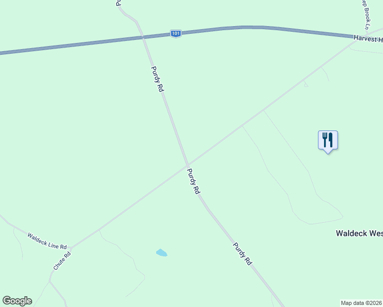 map of restaurants, bars, coffee shops, grocery stores, and more near 501 Waldeck Line Road in Clementsport