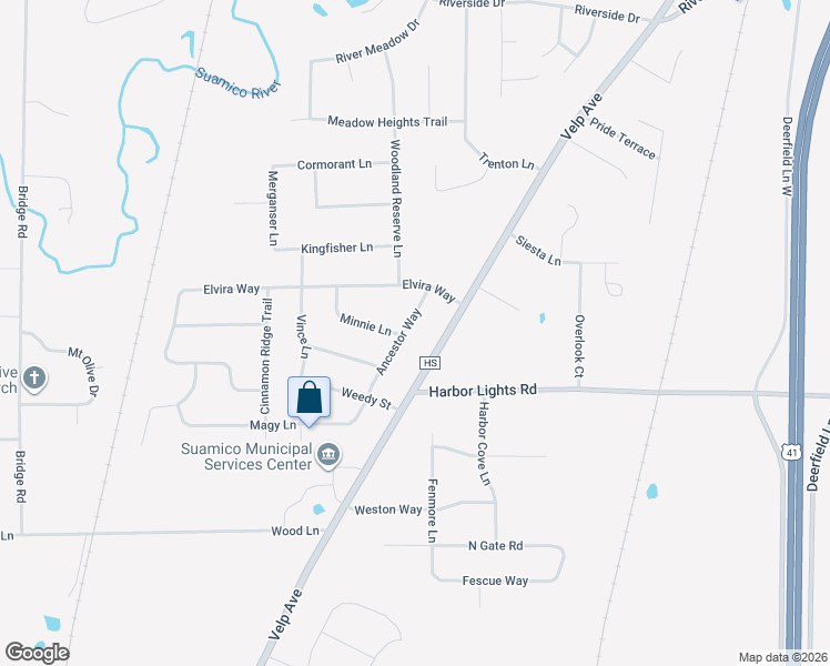 map of restaurants, bars, coffee shops, grocery stores, and more near 2990 Ancestor Way in Green Bay
