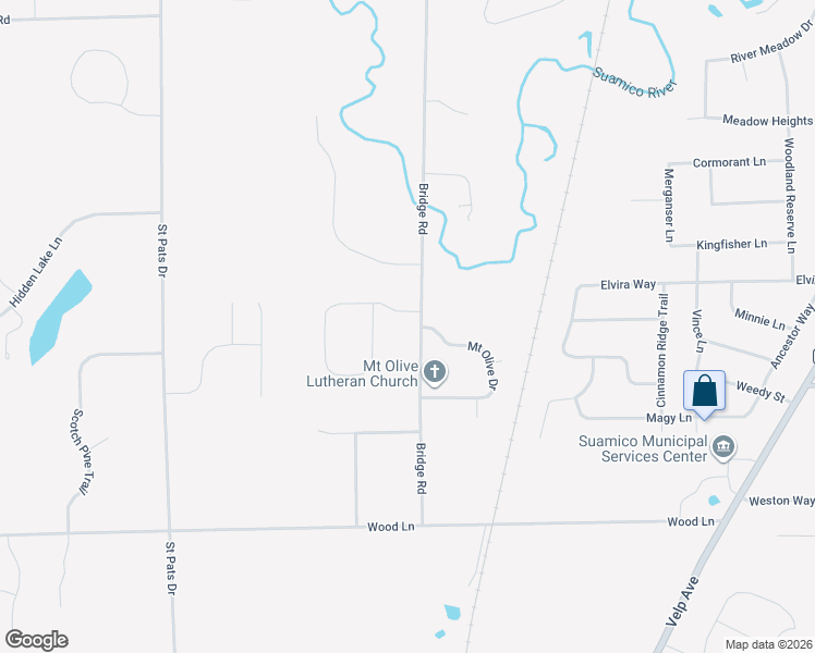 map of restaurants, bars, coffee shops, grocery stores, and more near 2945 Bridge Road in Green Bay