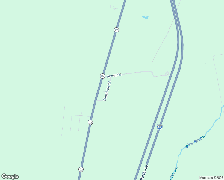 map of restaurants, bars, coffee shops, grocery stores, and more near 3 Renadette Road in Plattsburgh