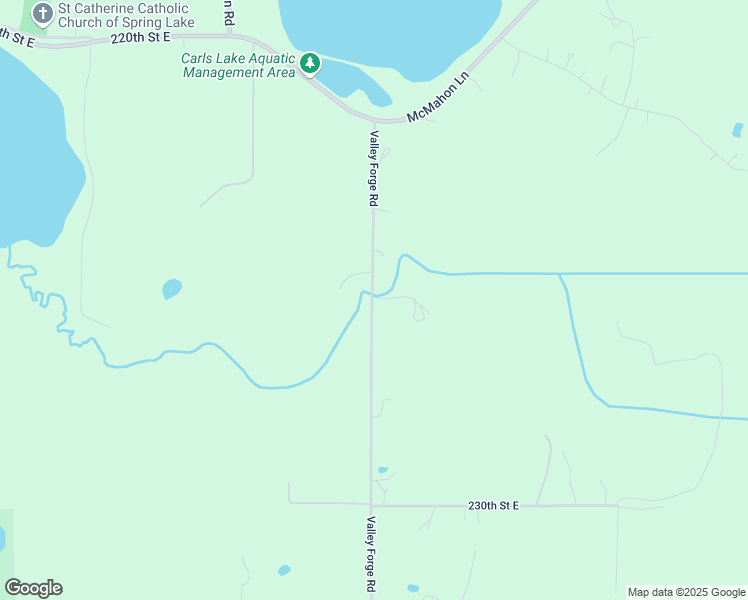 map of restaurants, bars, coffee shops, grocery stores, and more near 22591 Valley Forge Road in Prior Lake