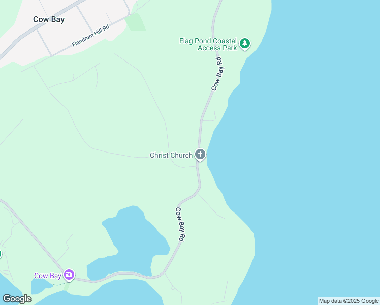 map of restaurants, bars, coffee shops, grocery stores, and more near 1610 Cow Bay Road in Cow Bay