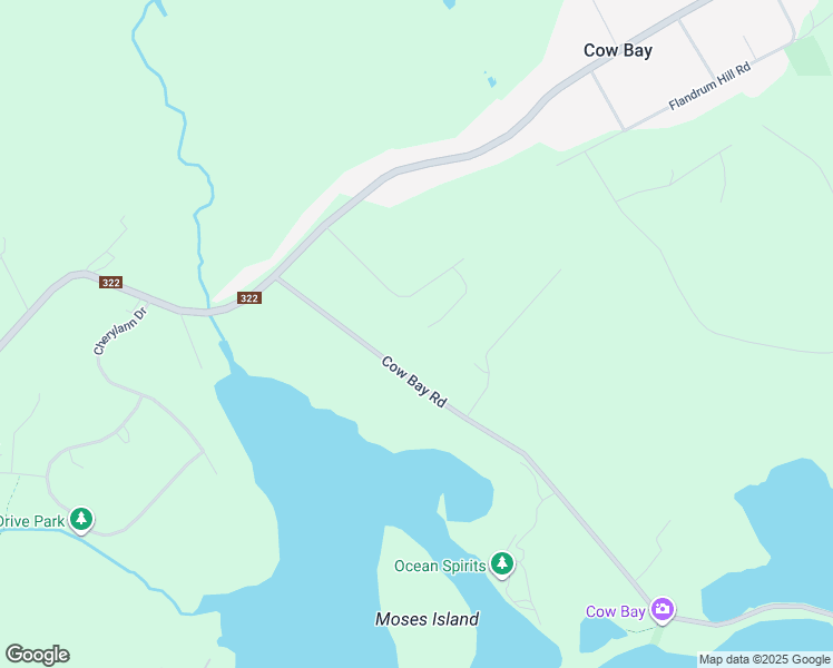 map of restaurants, bars, coffee shops, grocery stores, and more near 26 Silver Court in Cow Bay