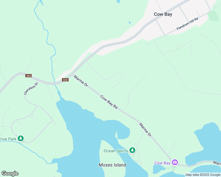 map of restaurants, bars, coffee shops, grocery stores, and more near 26 Silver Court in Cow Bay