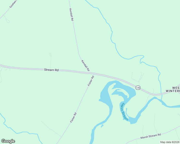 map of restaurants, bars, coffee shops, grocery stores, and more near 635 Stream Road in Winterport