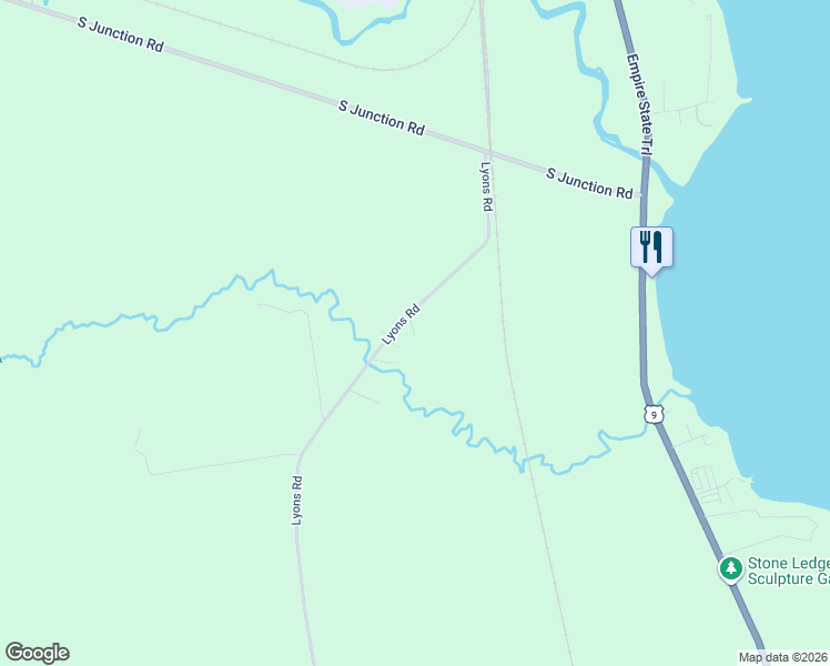 map of restaurants, bars, coffee shops, grocery stores, and more near 248 Lyons Rd in Plattsburgh