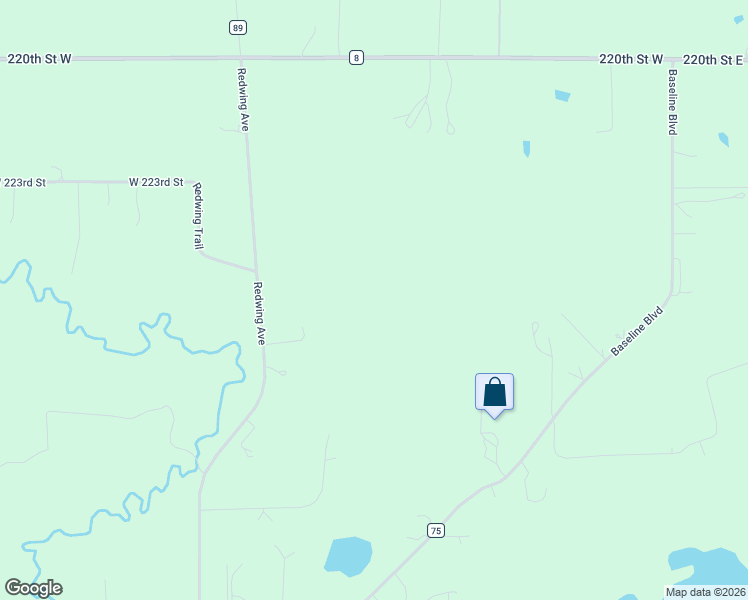 map of restaurants, bars, coffee shops, grocery stores, and more near 22591 Redwing Avenue in Jordan