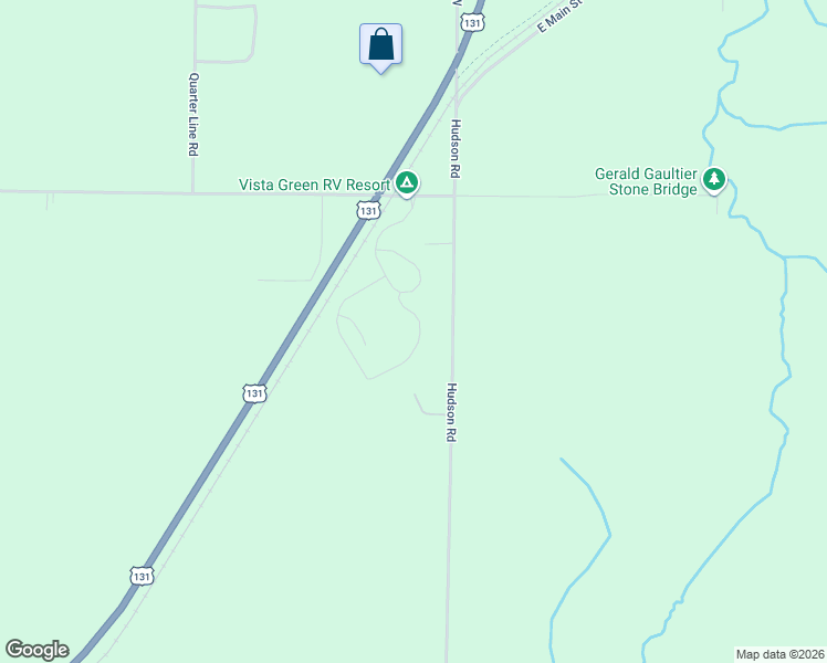 map of restaurants, bars, coffee shops, grocery stores, and more near Hudson Road in South Boardman