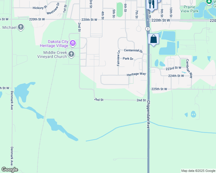 map of restaurants, bars, coffee shops, grocery stores, and more near 504 Lower Heritage Way in Farmington