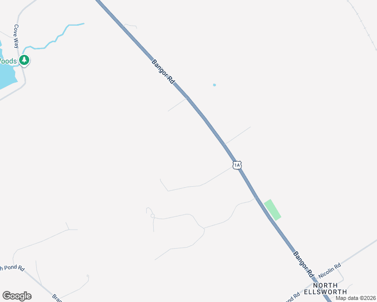 map of restaurants, bars, coffee shops, grocery stores, and more near 1420 Bangor Road in Ellsworth