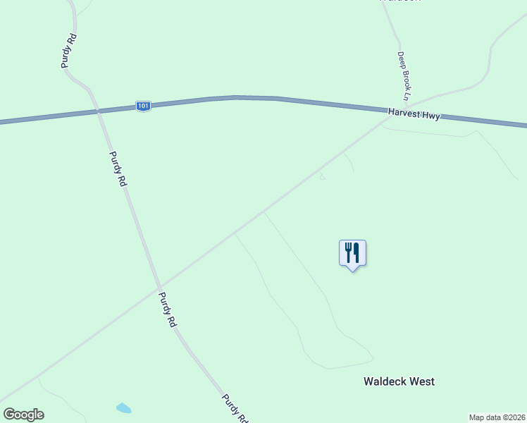 map of restaurants, bars, coffee shops, grocery stores, and more near Waldeck Line Road in Deep Brook