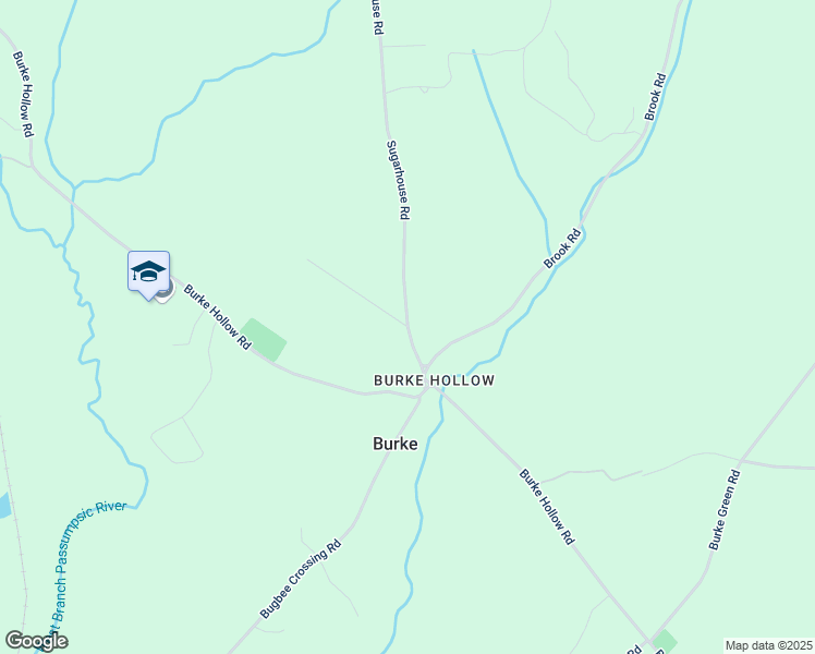 map of restaurants, bars, coffee shops, grocery stores, and more near 209 Sugarhouse Road in Burke