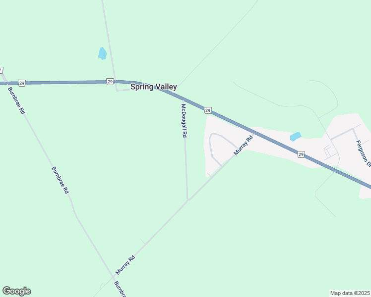 map of restaurants, bars, coffee shops, grocery stores, and more near McDougall Road in Brockville