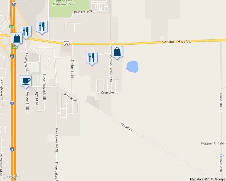 map of restaurants, bars, coffee shops, grocery stores, and more near 3846 Goldfish Farm Road Southeast in Albany