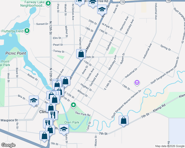 map of restaurants, bars, coffee shops, grocery stores, and more near 80 Lincoln Avenue in Clintonville