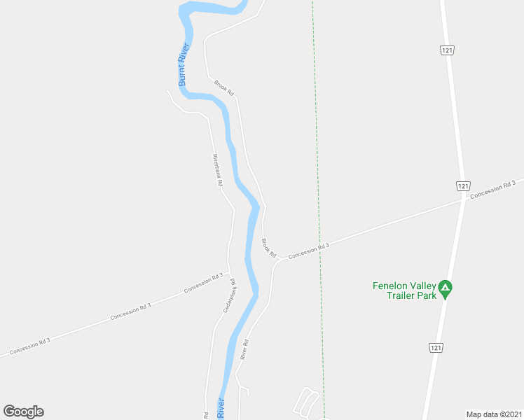 map of restaurants, bars, coffee shops, grocery stores, and more near 29 Brook Road in Kawartha Lakes