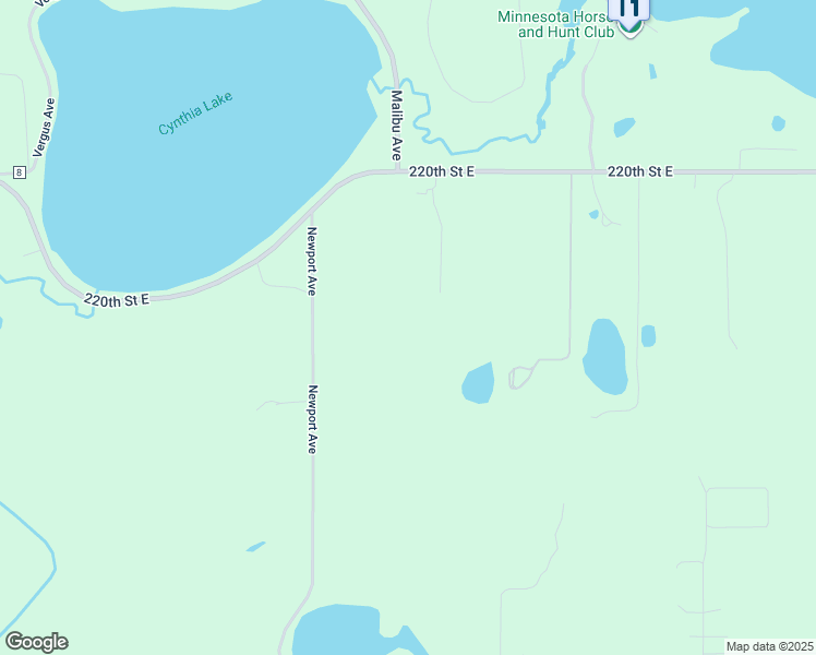 map of restaurants, bars, coffee shops, grocery stores, and more near 2695 220th Street East in Prior Lake