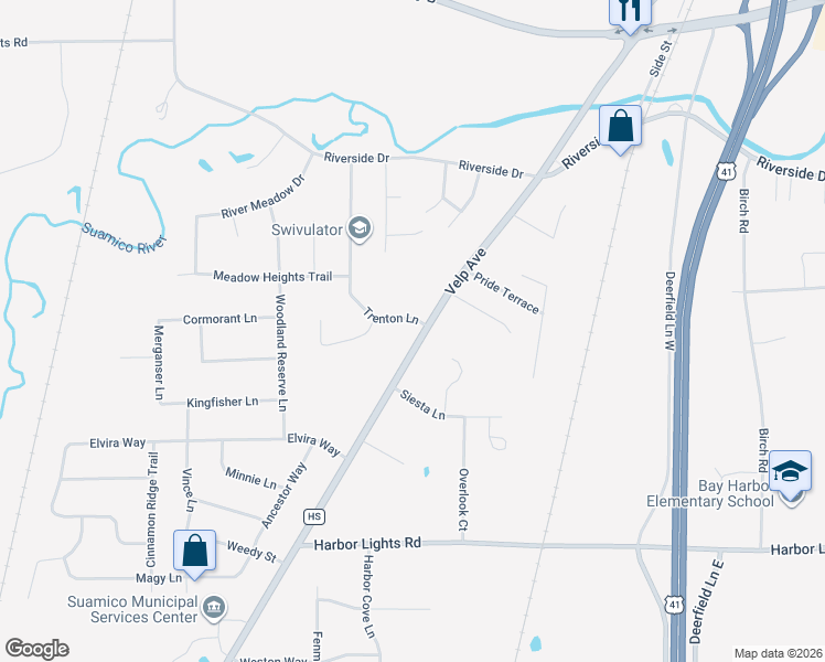 map of restaurants, bars, coffee shops, grocery stores, and more near 1967 Trenton Lane in Green Bay
