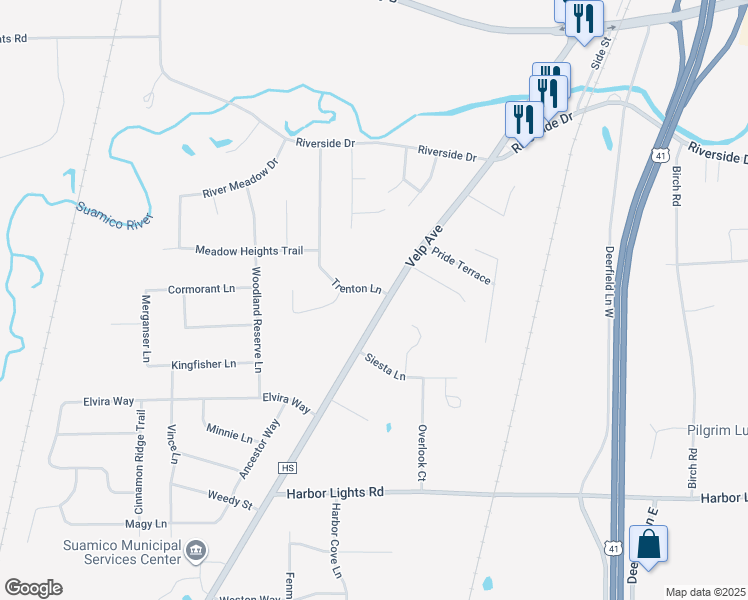 map of restaurants, bars, coffee shops, grocery stores, and more near 1967 Trenton Lane in Green Bay