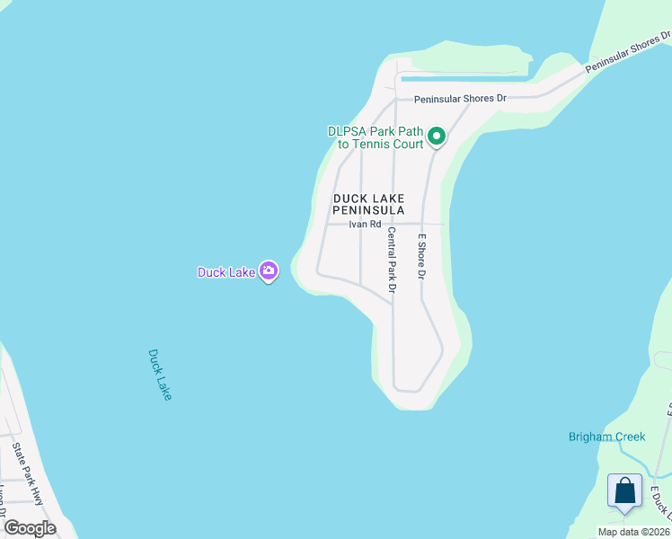 map of restaurants, bars, coffee shops, grocery stores, and more near 4001-4345 Peninsular Shores Dr in Grand Traverse