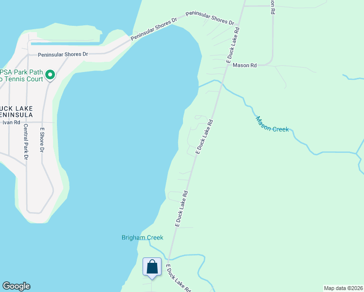 map of restaurants, bars, coffee shops, grocery stores, and more near 4101-4132 Duck Wood Place in Grand Traverse