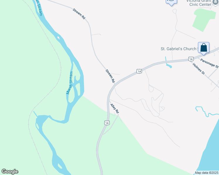map of restaurants, bars, coffee shops, grocery stores, and more near 43 Stream Road in Winterport