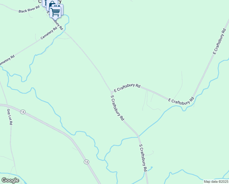 map of restaurants, bars, coffee shops, grocery stores, and more near 22 East Craftsbury Road in Craftsbury